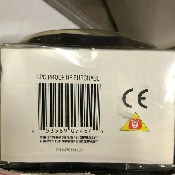 Hasbro M&Ms Star Wars Characters Chewbacca and Mace Windu Vintage Sealed in Pkg - Picture 5 of 8